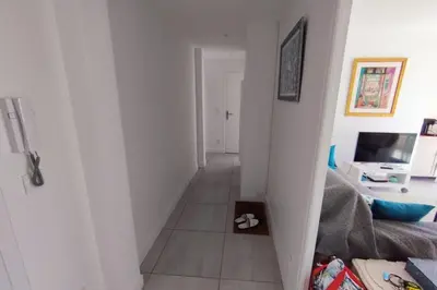 a hallway with a stairway leading to a room at WE CANNES ! Cosy 2-bedroom apartment with terrace Cannes Center in Cannes
