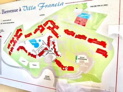 a map of the disneyland animal kingdom at Beau T2 avec terrasse vue mer in Cannes