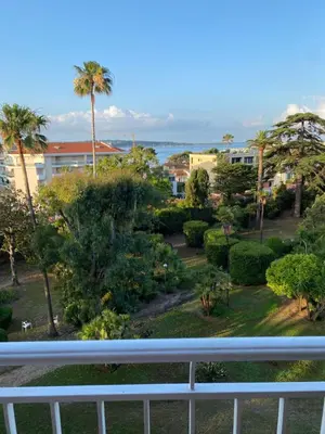 a view from the balcony of a resort at Les Pervenches in Cannes