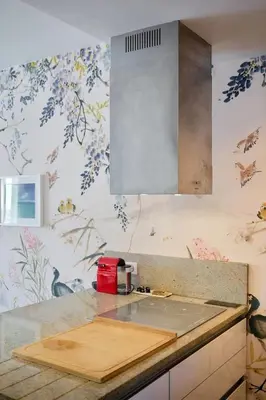 a kitchen with a sink and a counter top at AzurAppart 3-rooms Cannes Carnot in Cannes
