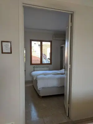 a bedroom with two beds and a window at Citilet 6 Bright, open-plan with large terrace in Cannes