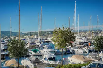 a bunch of boats are docked in a marina at Jul - Studette - Croisette - VCA in Cannes