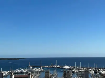 a group of boats docked in a harbor at Eden Residence in Cannes