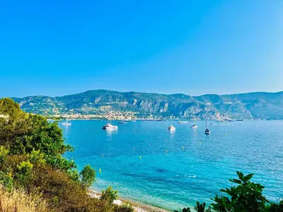 a view of a bay with boats in the water at Fiorella's Cannes Oasis in Cannes