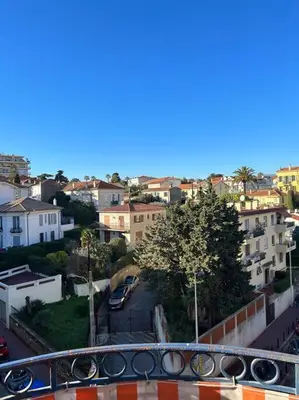 a view of a city with buildings and a street at Studio 6minutes Croisette cannes in Cannes