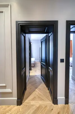 a hallway with three doors in a room at Marvellous 5 bed Cannes Centre in Cannes