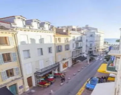 an aerial view of a city street with buildings at NEW Cannes Apt - Amazing Location - La Croisette in Cannes