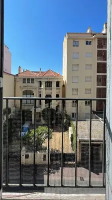 a view of a building from a balcony at Suite Suquet plage - 5 places in Cannes