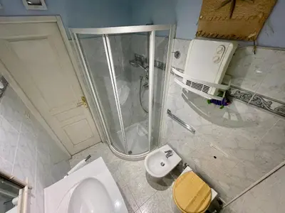 a bathroom with a shower and a toilet at Le Suquet Style IV by Connexion in Cannes