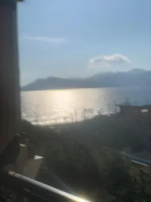 a view of the water from a window at Bord de mer et commerces 588 in Cannes