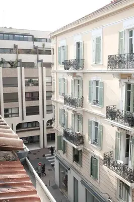 an aerial view of a building with balconies at Studio Cannes - 5mn Palais des Festivals (400m) in Cannes