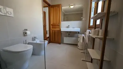a bathroom with a toilet and a sink at B042-Functional apartment with balcony Suquet Cannes in Cannes