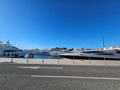 a group of boats docked in a harbor at Sweet Azur - Host Provence in Le Cannet