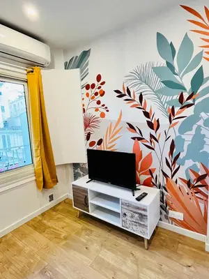 a bathroom with a shower and a toilet at Luxury Studio à Cannes/Croisette in Cannes