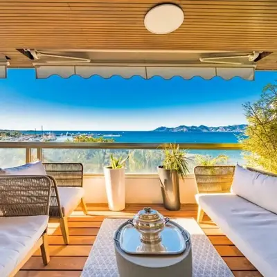 Somptuous 3 bedroom with sea-view on the Croisette