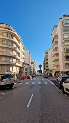 a store front with glass doors on a building at Studio for 2 near the Croisette central with balcony 133 in Cannes