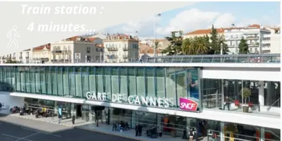 a view of a building in a city at 1 Chambre Modern L- Calme - Hypercentre à 2 minutes du Palais in Cannes