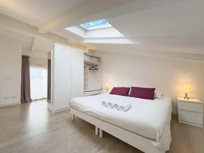 a bathroom with a sink and a shower and a mirror at Tony Allard By Winsome Destination 4B in Cannes