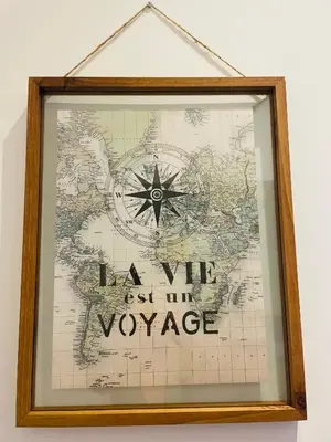 a picture of a map with the words a we lost the voyage at APRT Cannes Beach Festival ARNESE in Cannes