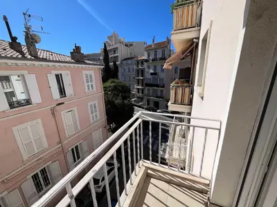 a view from a balcony of a building at C067-Beau Studio a 100 m des plages et proche Palais in Cannes