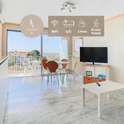 Le Montfleury - Studio 28m2 - Vue mer - Centre