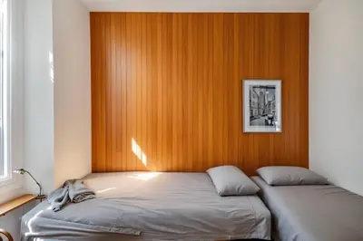 a bathroom with a sink and a shower at FRGK Suquet Olivier Historic 2-3 BR Charm UltraFast WiFi in Cannes