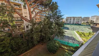 an overhead view of a tree and a building at LACOUR7 Palmes dProperties in Cannes