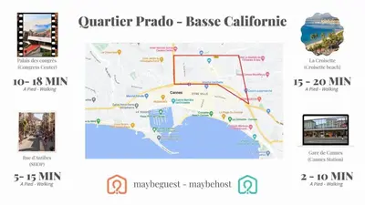 a map of the greater philippolis palace collaborative at C025 Villa Toscane Bel Appartement Bourgeois in Cannes
