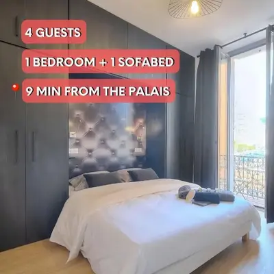 TOP renovated 1 bedroom near Palais 2P1 by RIVAEVENT
