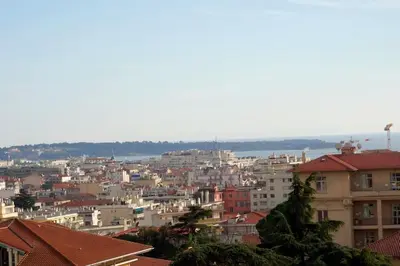 a view of a city with buildings at Studio Toit terrasse - Vue mer Cannes in Le Cannet