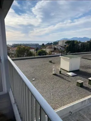 a view from the balcony of a house at Studio neuf avec terrasse in Cannes