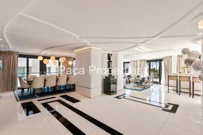 a rendering of a living room in a condominium at Cannes Croisette 4 chambres luxe - 7C in Cannes