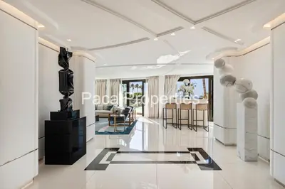 a rendering of a living room in a villa at Cannes Croisette 4 chambres luxe - 7C in Cannes