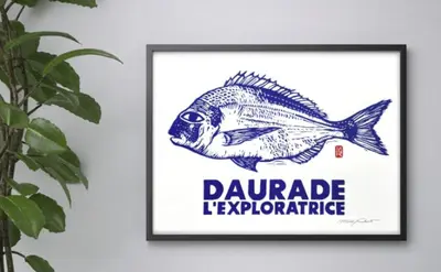 a picture of a fish with the words graduate temperature at Palm Beach Escape in Cannes