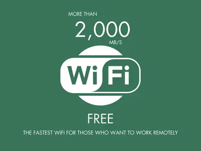 a logo for the fastest wifi for those who want to work remotely at LB Vacation Rentals I A Quiet Place with Terrace in the Heart of Cannes in Cannes