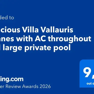 Spacious Villa Vallauris Cannes with AC throughout and large private pool