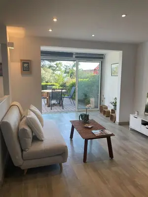 a living room with a couch and a coffee table at Cannes in Cannes
