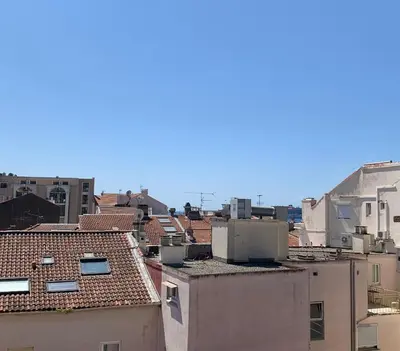 a view of the roofs of buildings at CANNES CENTRE proche PLAGE CROISETTE PALAIS DES FESTIVALS in Cannes