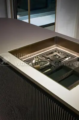 a stove top in a counter in a kitchen at Cannes villa 6 chambres - Elisabeth in Cannes