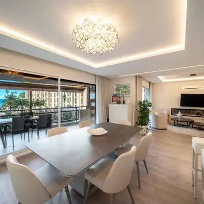 REF 1924 - Cannes Croisette - Sea view apartment for rent