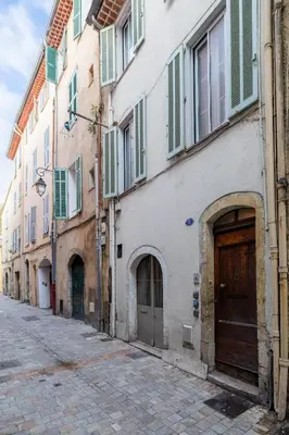 an alley in an old town with buildings at Croisette Cannes 2 in Cannes