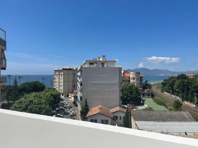 a view from the roof of a building at Modern Chic Seaview Appartement in Cannes