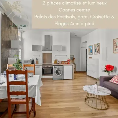 La Dolce Vita T2 au calme plein coeur de Cannes