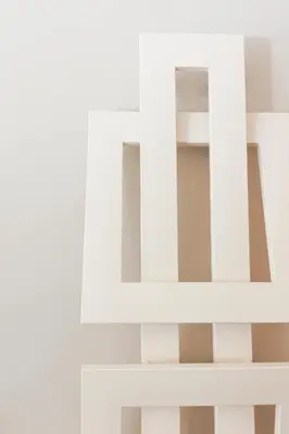 a rendering of a white book shelf at Immogroom Luxury 1 bedAppartment AC Terrace in Cannes