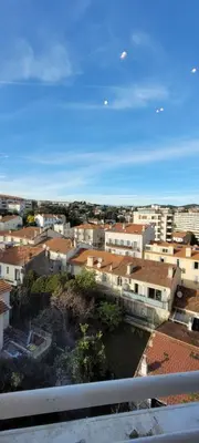 a view of a city with houses and buildings at Studio cosy, 8 min à pied du Palais et de la Plage in Cannes