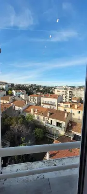 a view from a window of a city with buildings at Studio cosy, 8 min à pied du Palais et de la Plage in Cannes