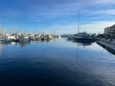 a group of boats docked in a harbor at Celeste Cannes Centre 700m du Palais des Festivals in Cannes