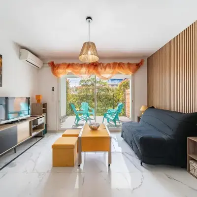 Studio dans résidence neuve - Terrasse et jardin