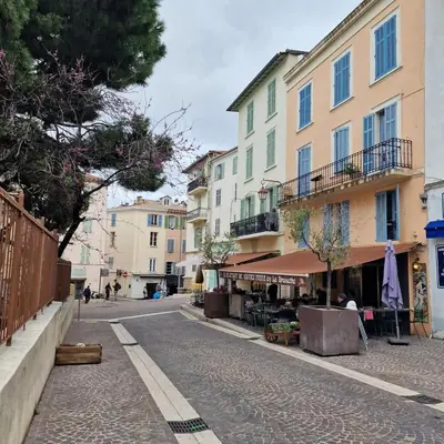 an empty street in a town with buildings at Cannes - Centre- Film Festival in Cannes