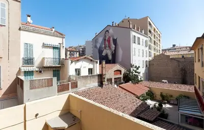a view from the roof of a building at Work or vacation - lovely apartment - central in Cannes